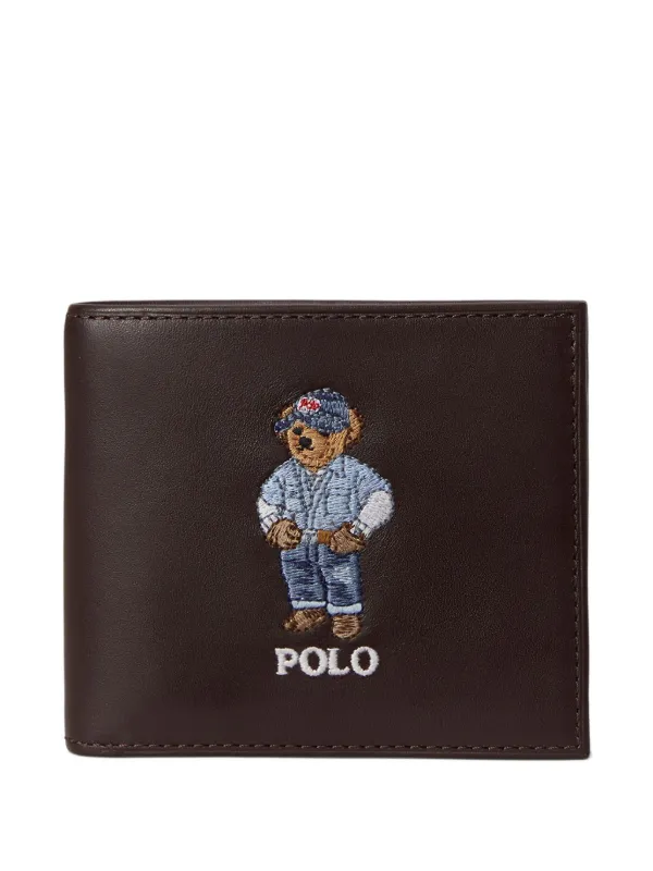 Polo Ralph Lauren ポロベア 二つ折り財布 | ブラウン | FARFETCH JP