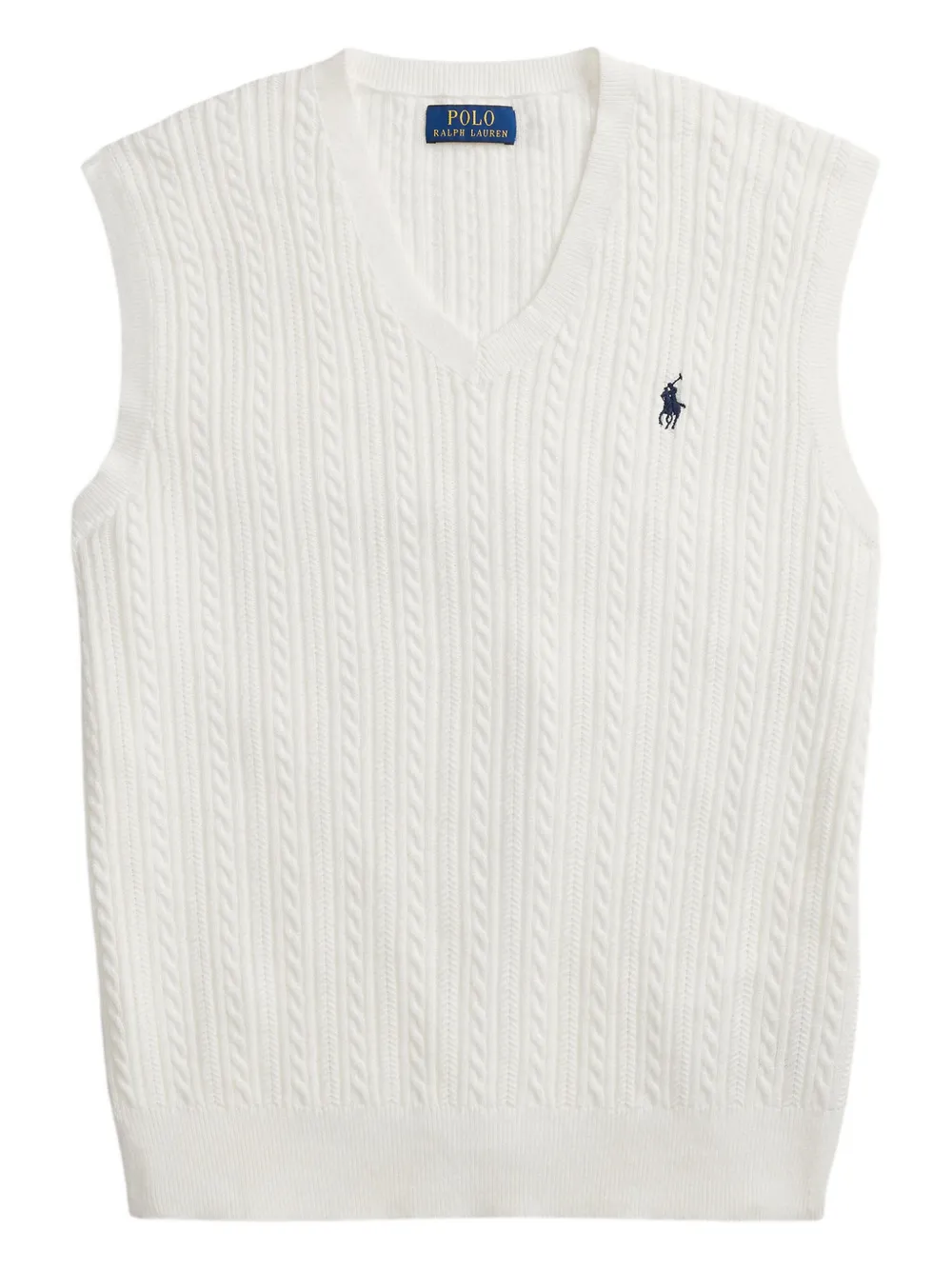 Polo Ralph Lauren Gilet con logo ricamato - Bianco