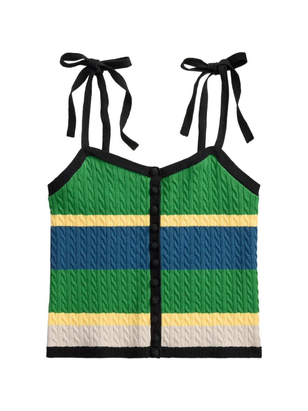 Polo Ralph Lauren Canotta con lavorazione a maglia - Nero