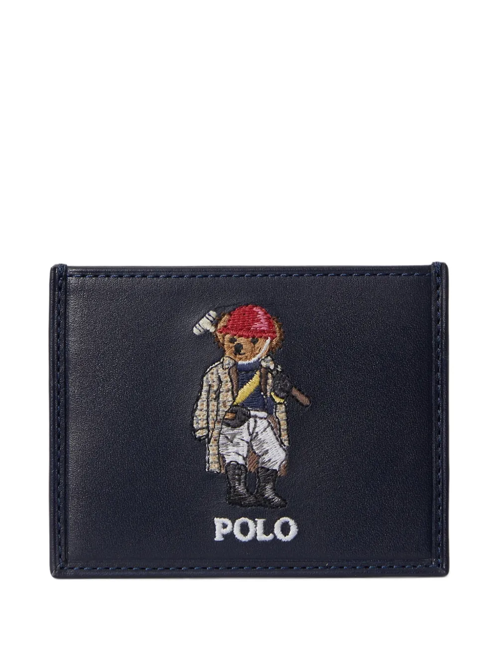 Polo Ralph Lauren Portacarte con ricamo - Blu