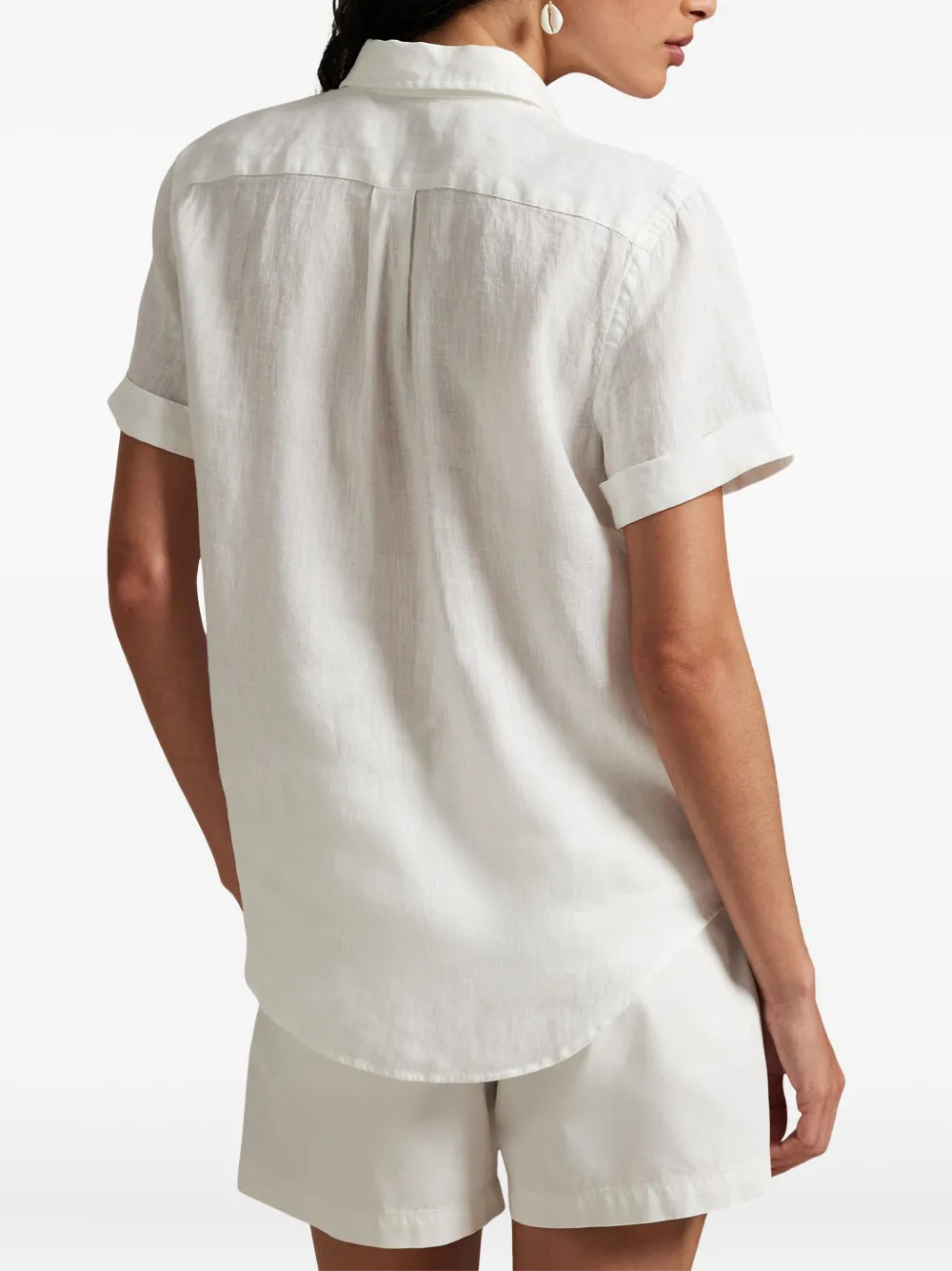 Polo Ralph Lauren Blouse met geborduurd logo Wit