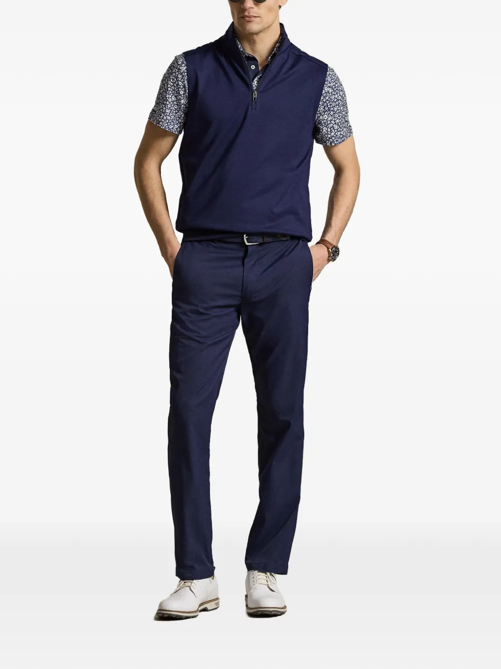  Rlx Ralph Lauren Half-zip Vest - Blue 