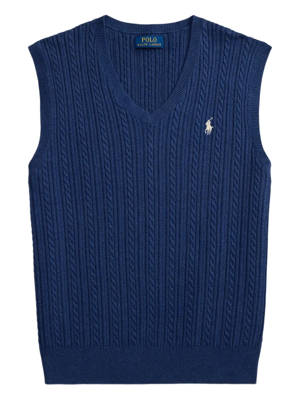 Polo Ralph Lauren Pullunder mit Zopfmuster - Blau