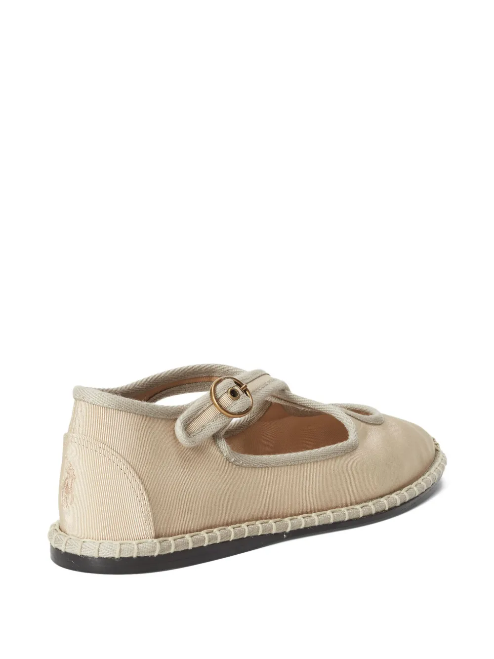 Polo Ralph Lauren Espadrilles met gekruiste bandjes en gesp Beige