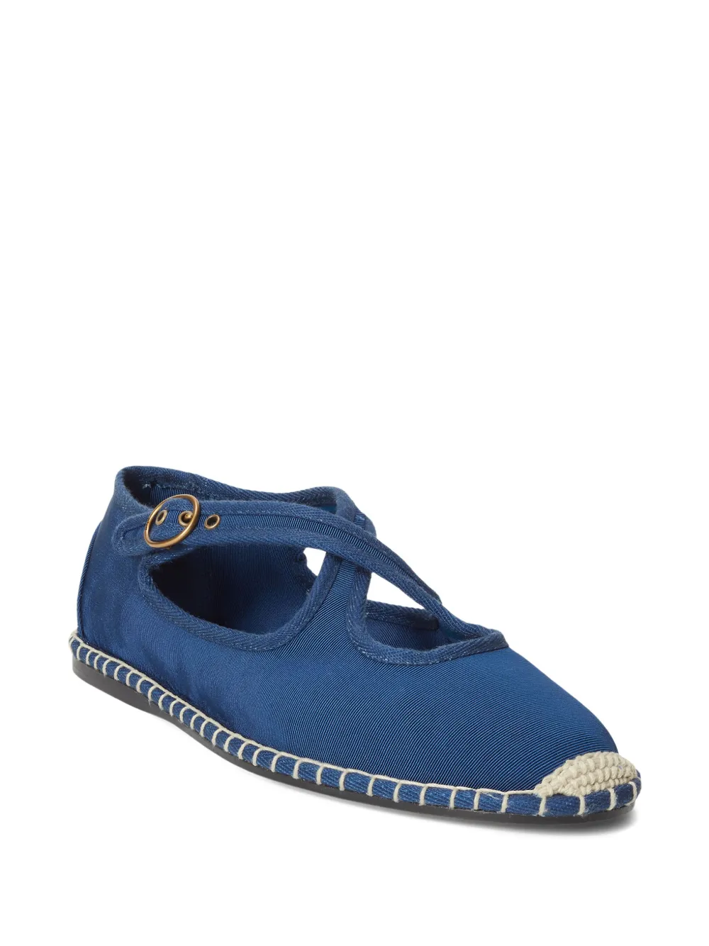 Polo Ralph Lauren Crisscross Grosgrain Espadrille In Blue