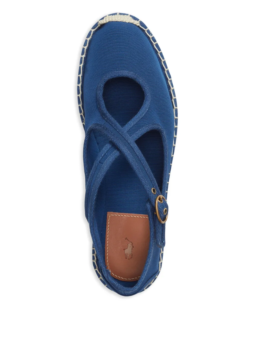 Polo Ralph Lauren Crisscross Grosgrain Espadrille In Blue