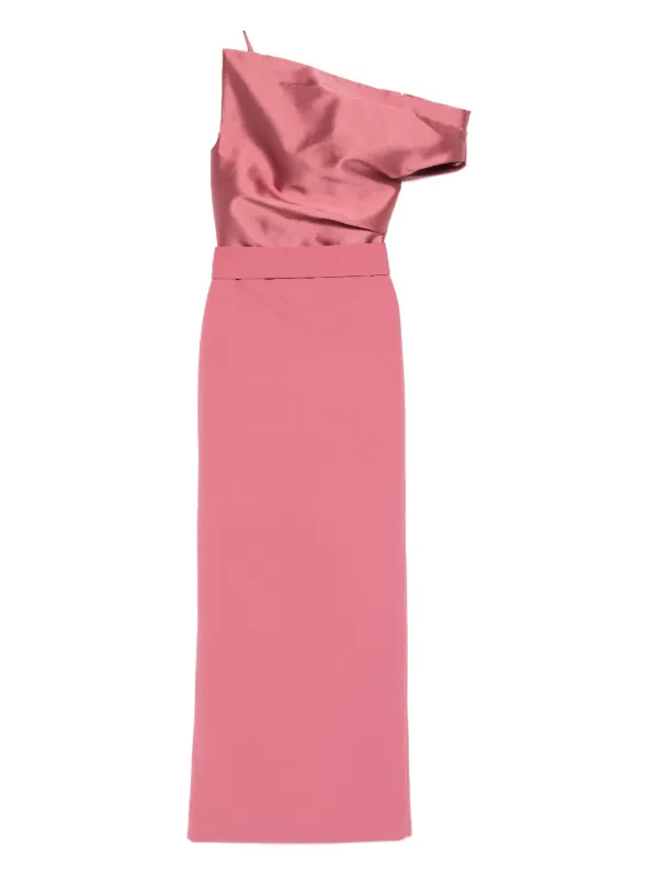 solace london pink one shoulder dress Solace London One-Shoulder Long Dress - Pink Dresses, Clothing - WSOLA27671