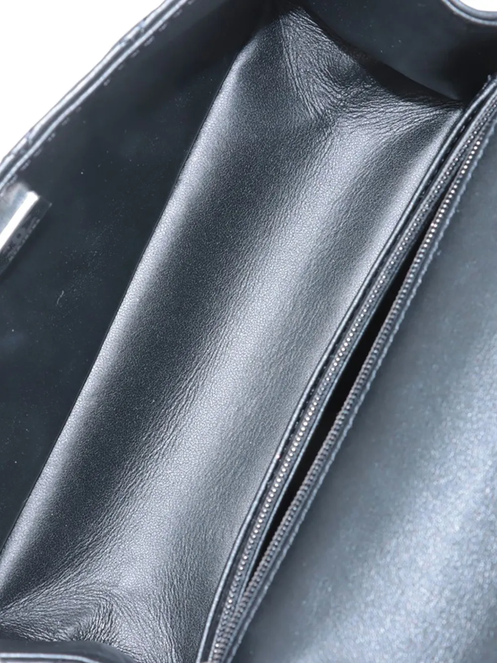 CHANEL Pre-owned 2021-2025 Mini Reissue 2.55 Quilted Lambskin Single Flap Shoulder Bag In Black