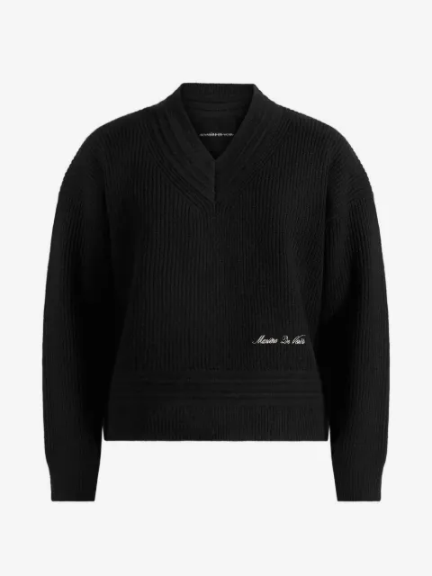 Manière De Voir Remi V-neck Signature knit jumper