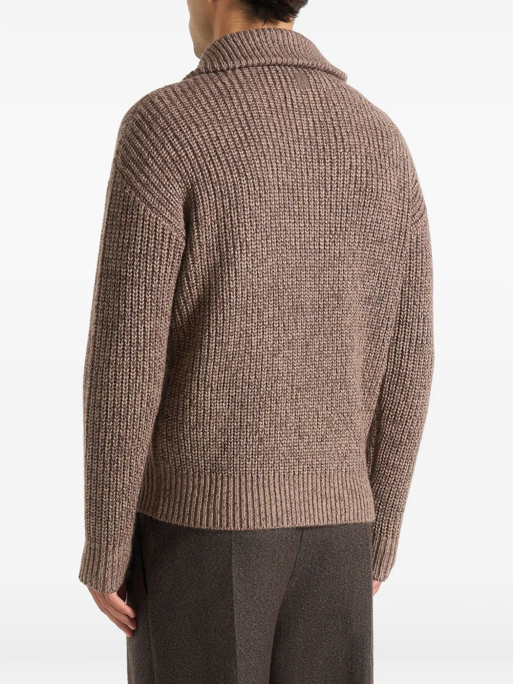 Manière De Voir Jamie zip cardigan Bruin