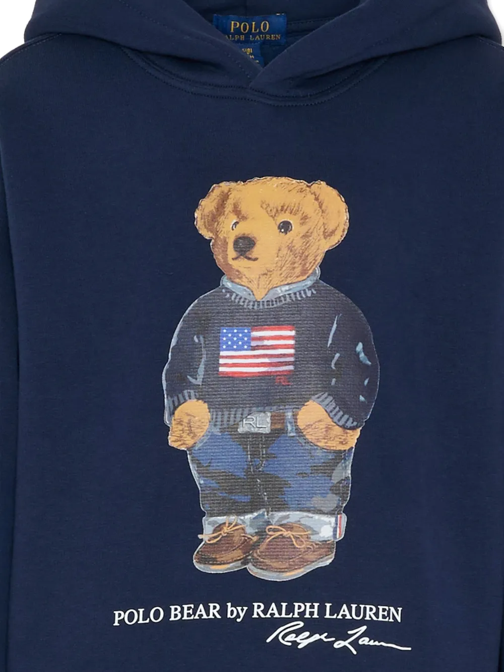 POLO RALPH LAUREN KIDS Polo Bear hoodie Blauw