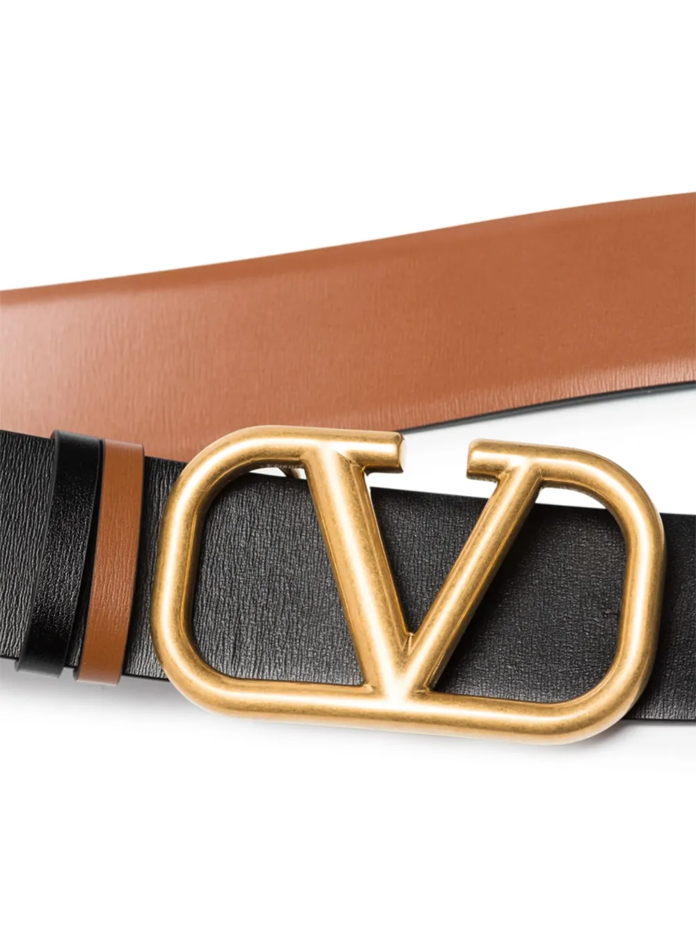 Valentino Garavani 20 mm VLogo Signature omkeerbare riem - Bruin