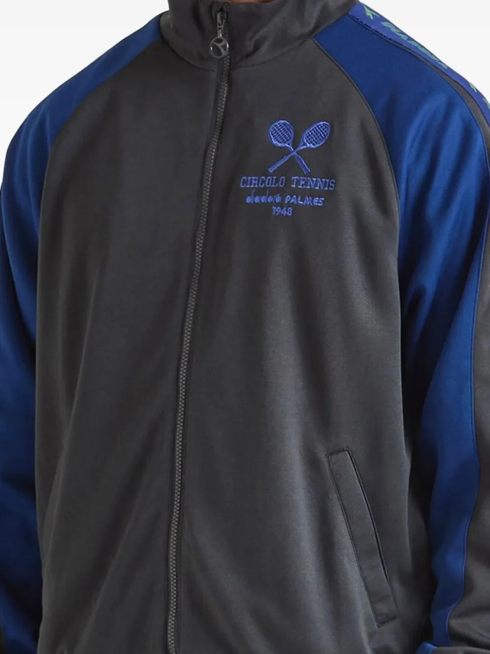 Diadora Sweater met geborduurd logo Grijs