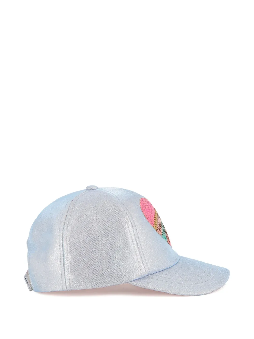 Billieblush Honkbalpet met regenbooghart Zilver