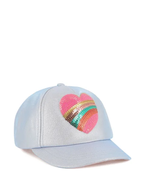 Billieblush rainbow-heart baseball cap