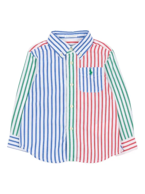 POLO RALPH LAUREN KIDS striped long-sleeve shirt