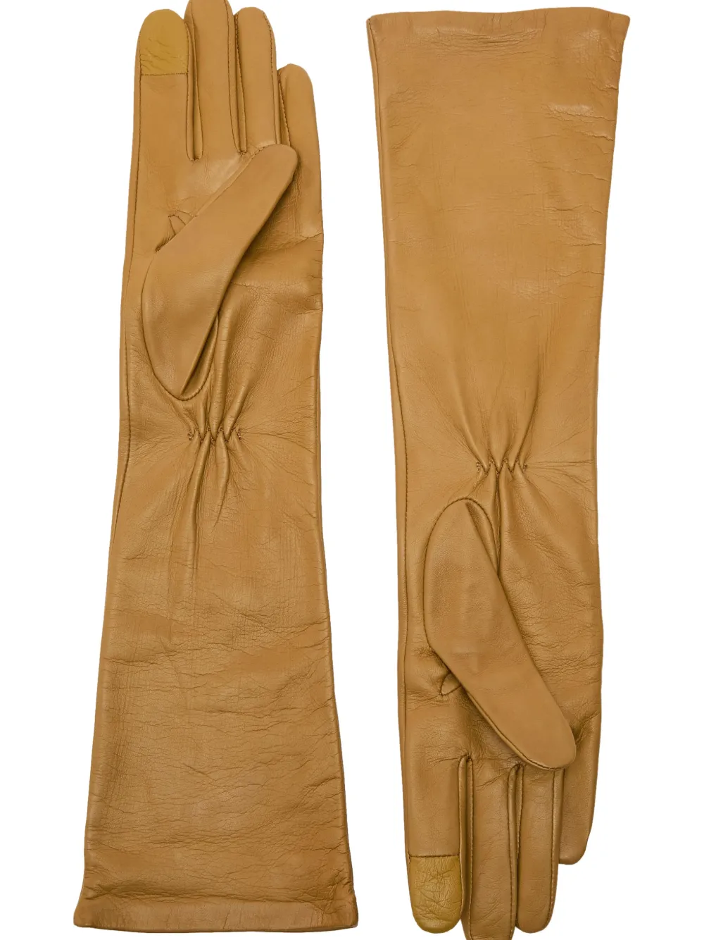 HANDSOME STOCKHOLM Essentials long gloves - Bruin