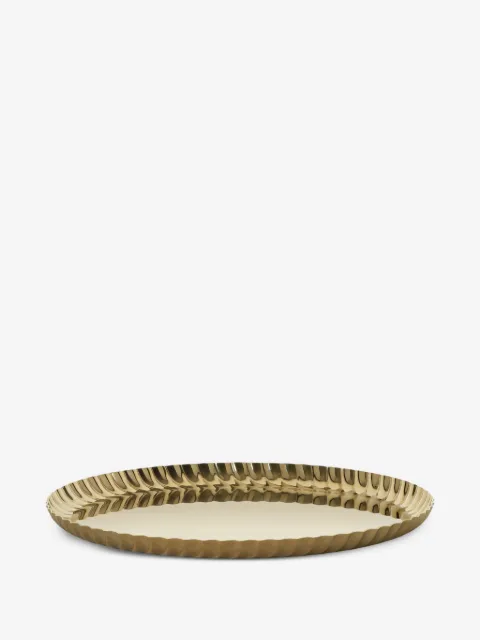Alessi ridged-detail tray (23cm)
