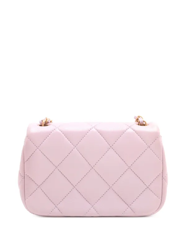 CHANEL Pre-Owned 2021-2025 ミニ マトラッセ ラムスキン ダブルパール 