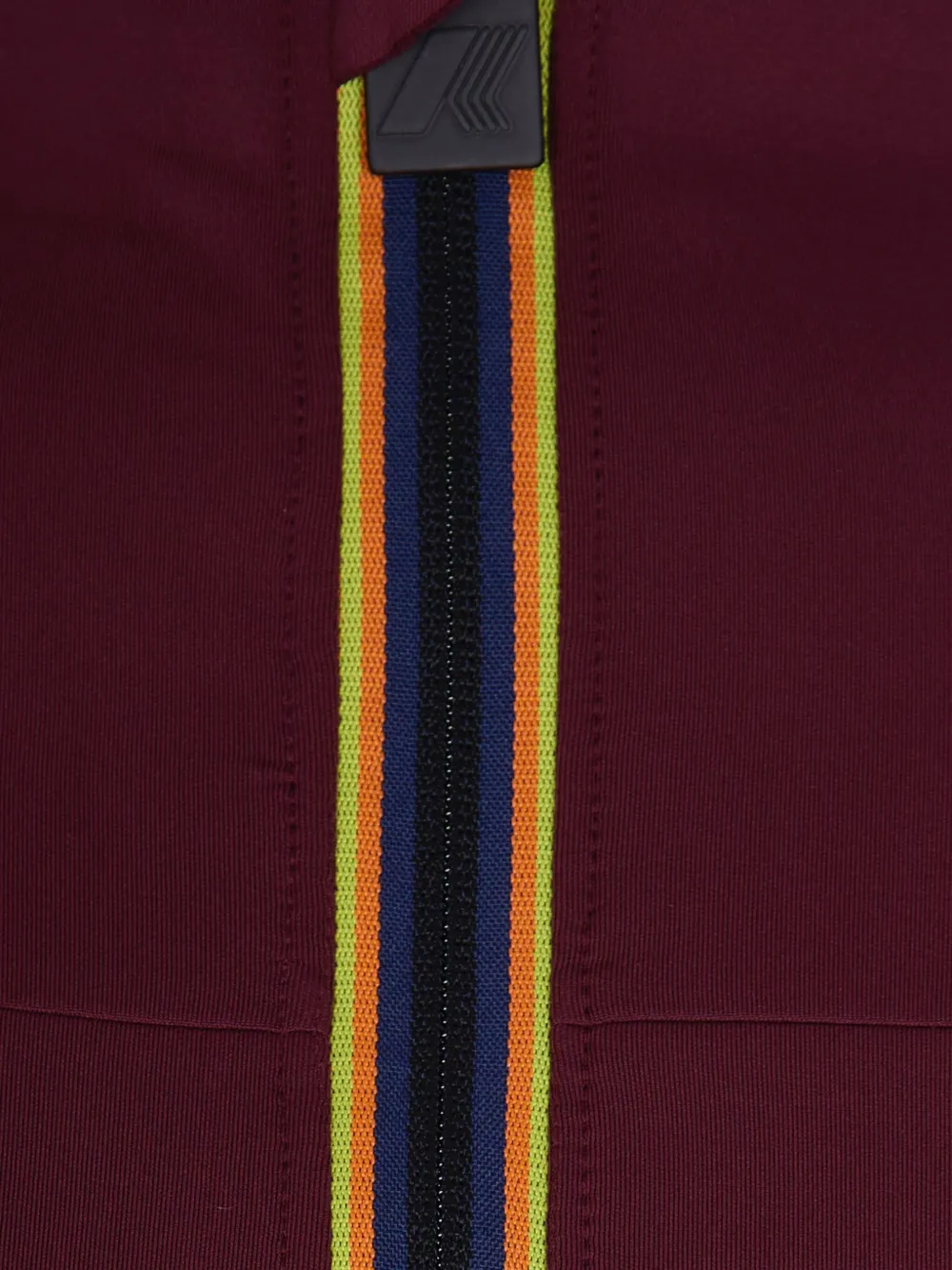 K-way R&d Minid Ruffled-cuffs Zip Mini Dress In Red