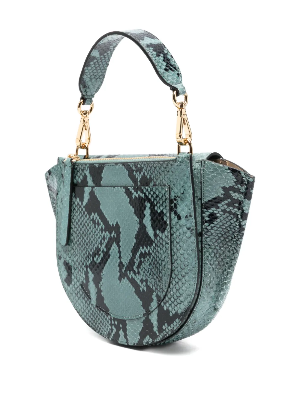 Wandler Flap Top Handle Tote Bag In Blue