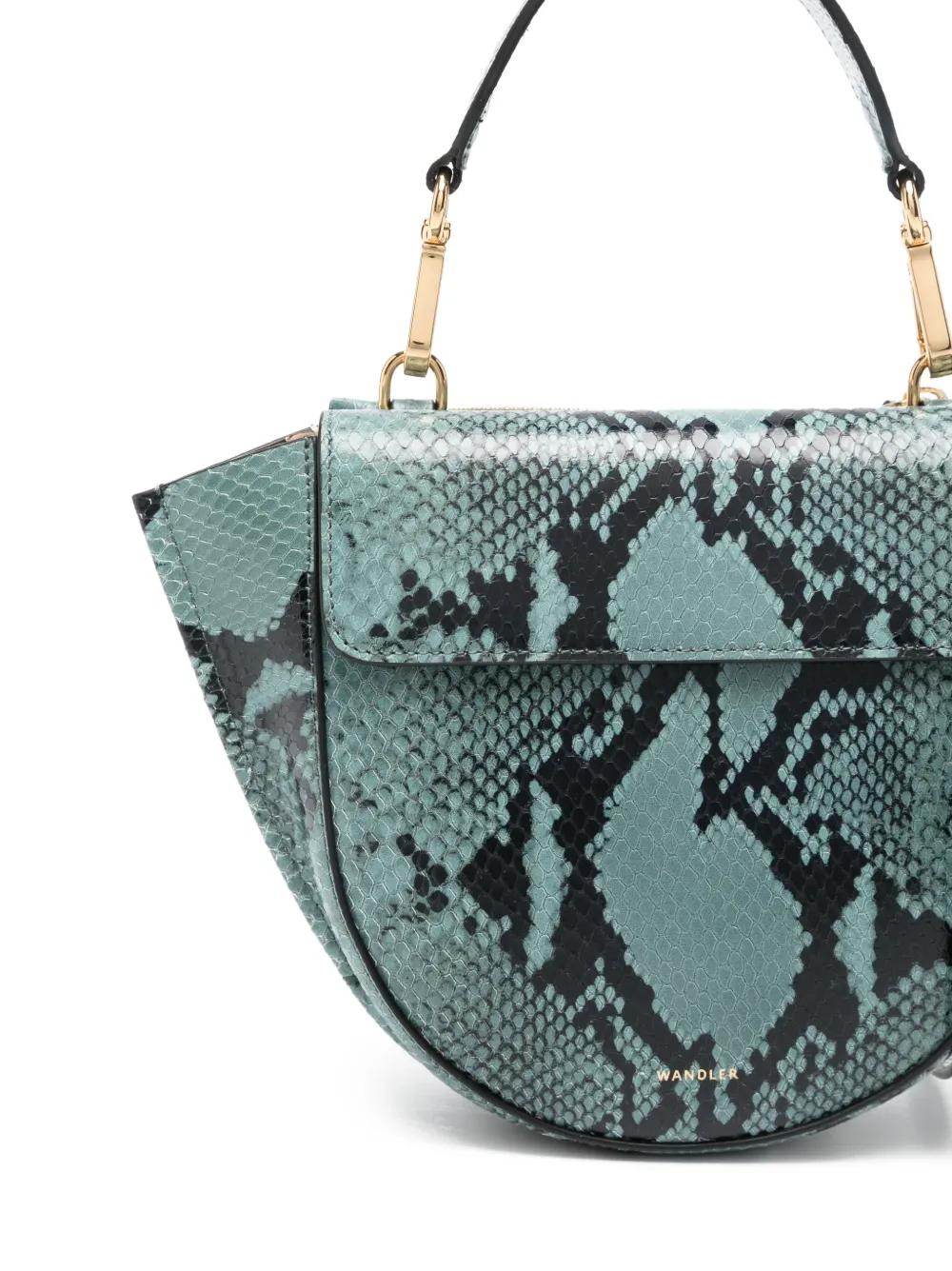 Wandler Flap Top Handle Tote Bag In Blue