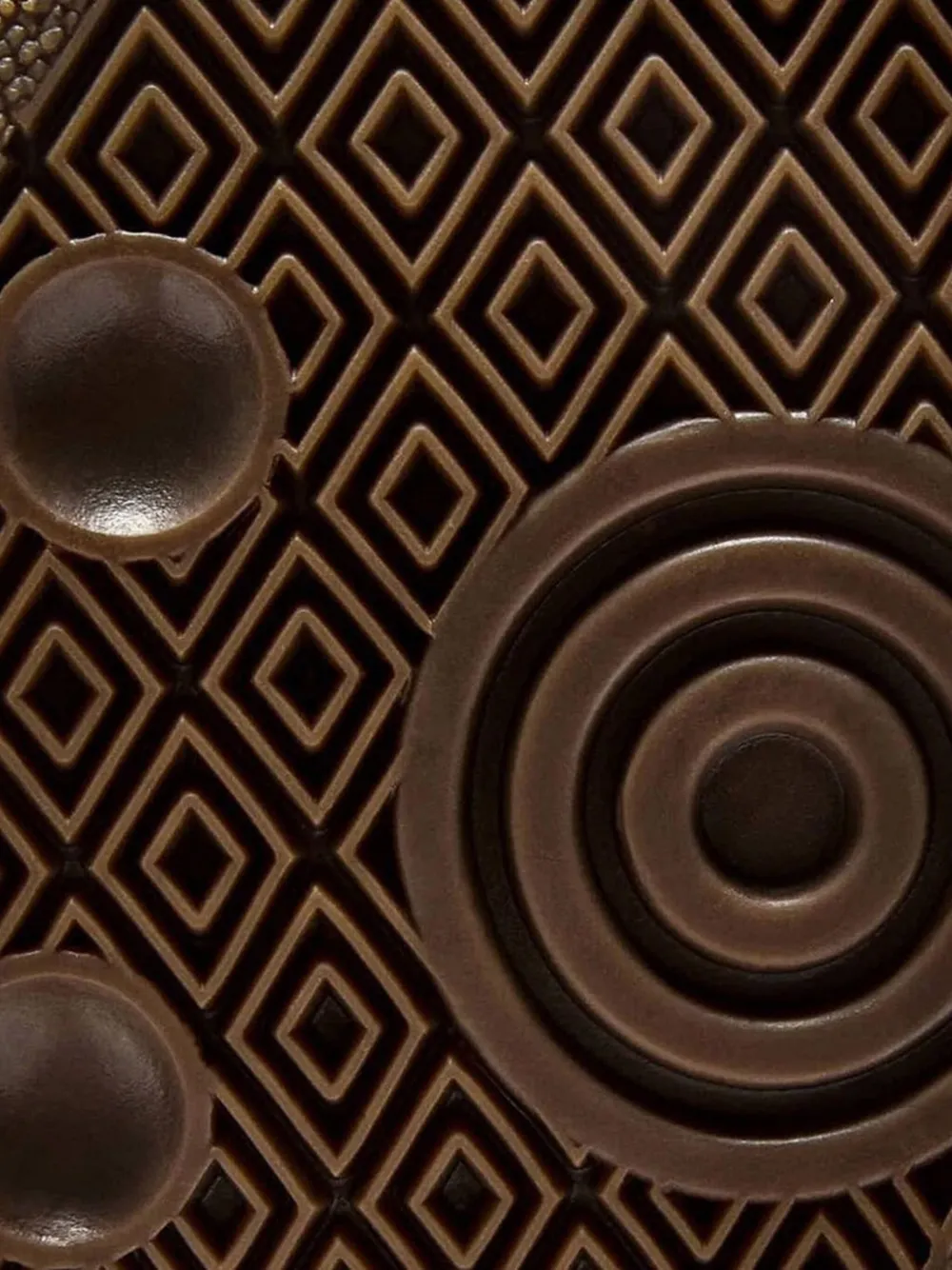 Diadora Leren metallic sneakers Bruin