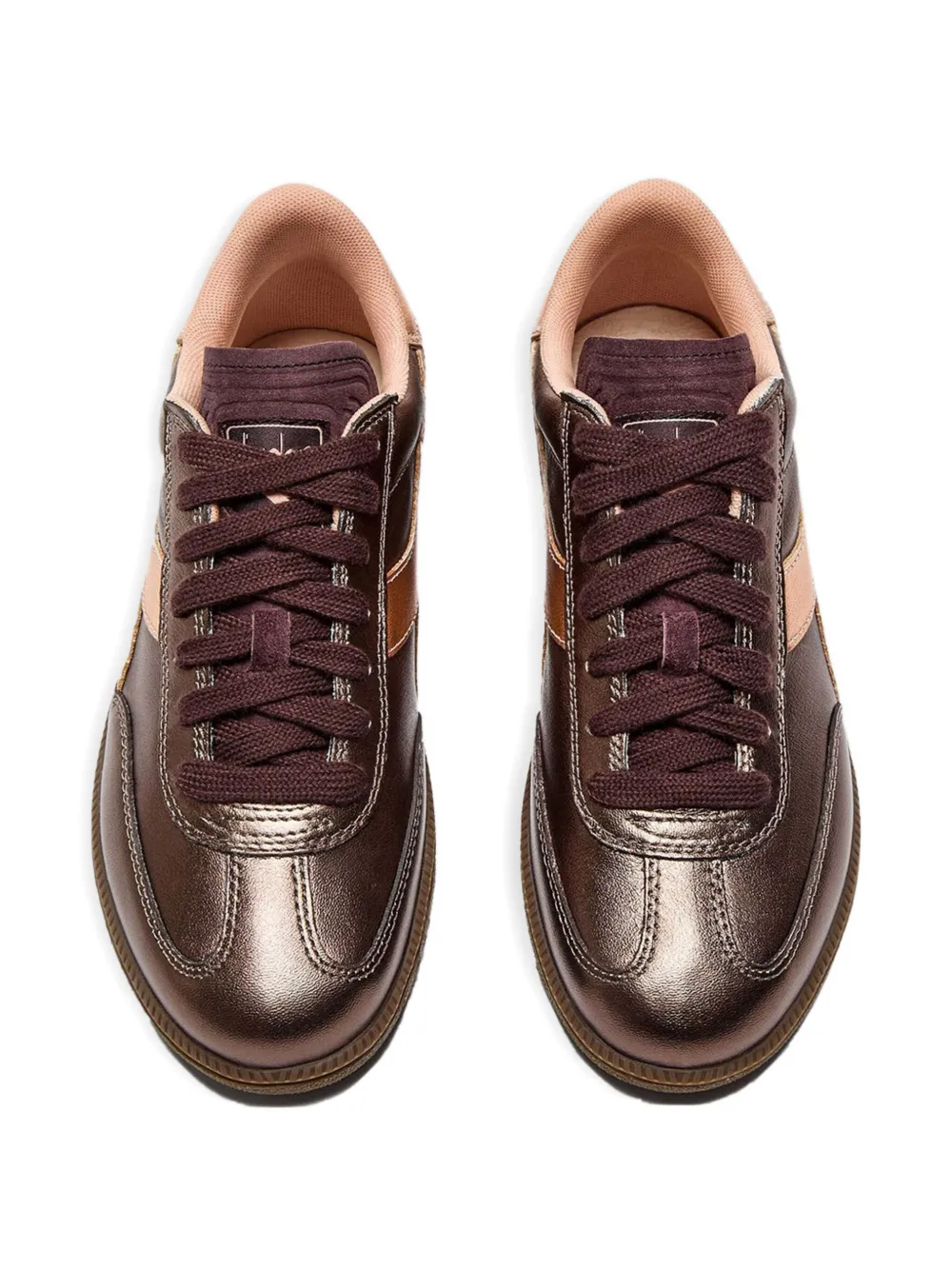 Diadora Leren metallic sneakers Bruin