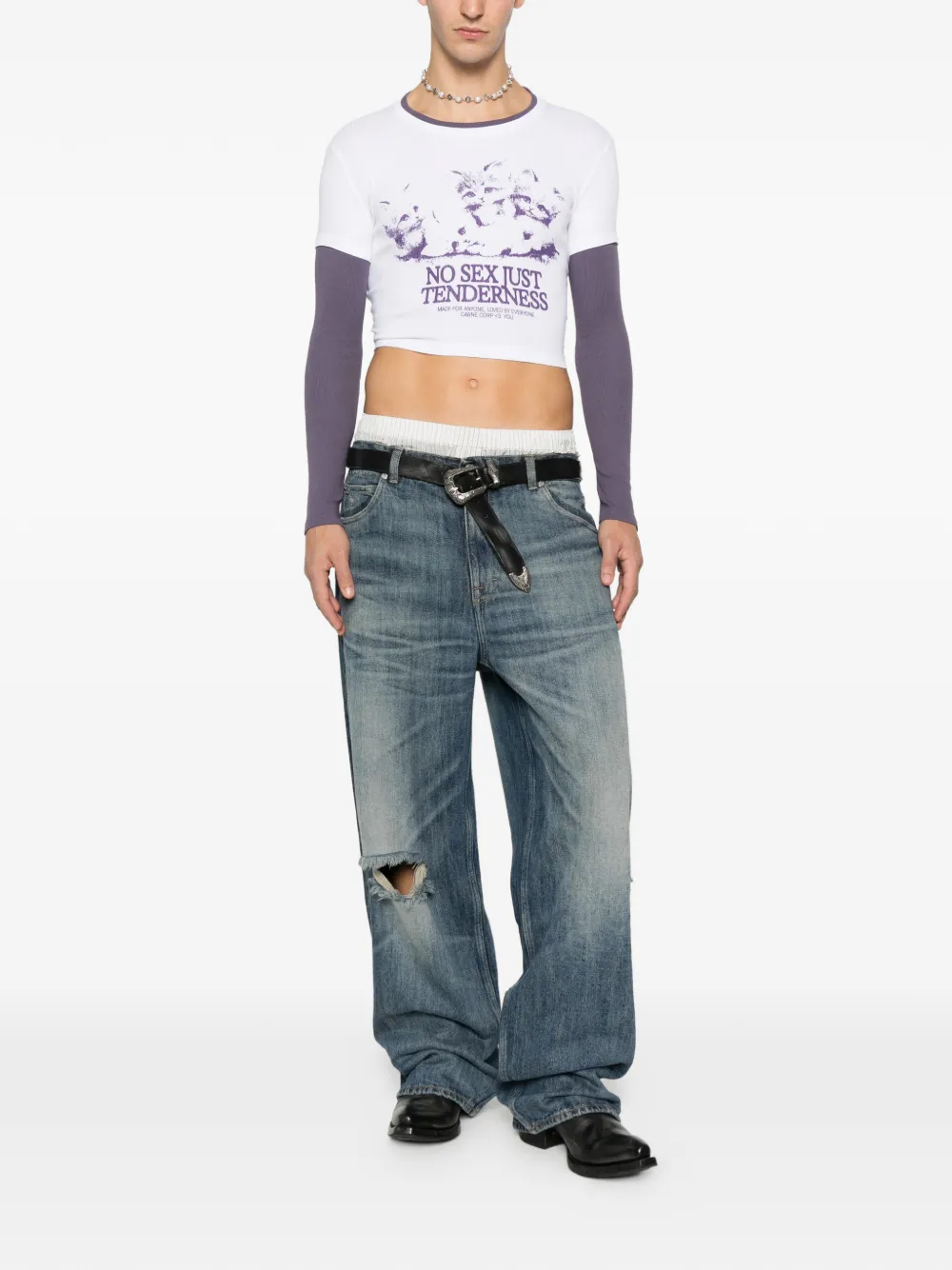 Carne Bollente Kitten Crush Graphic T-shirt In Red