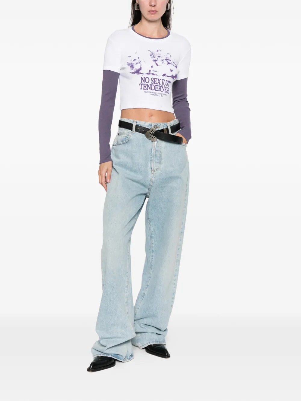 Carne Bollente Kitten Crush Graphic T-shirt In Red