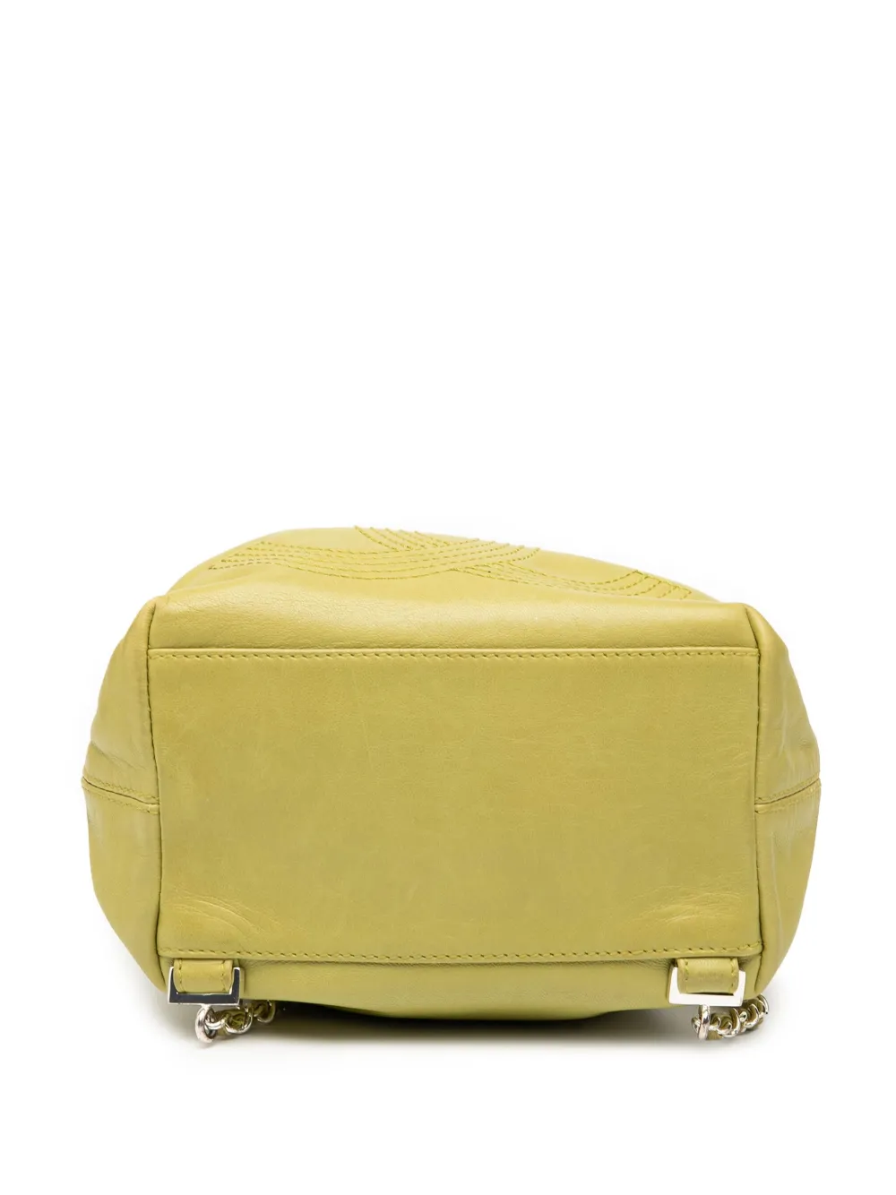 CHANEL Pre-owned 1996-1997 Cc Lambskin Drawstring Backpack In Green