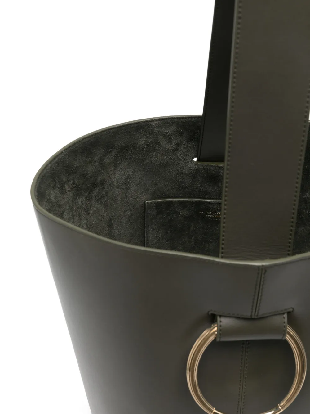 Victoria Beckham Dia bucket-tas met ring Groen