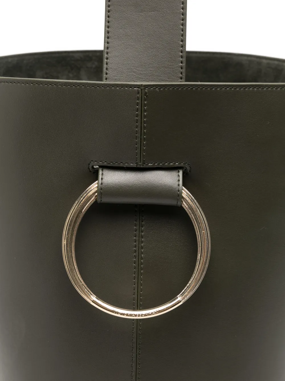 Victoria Beckham Dia bucket-tas met ring Groen
