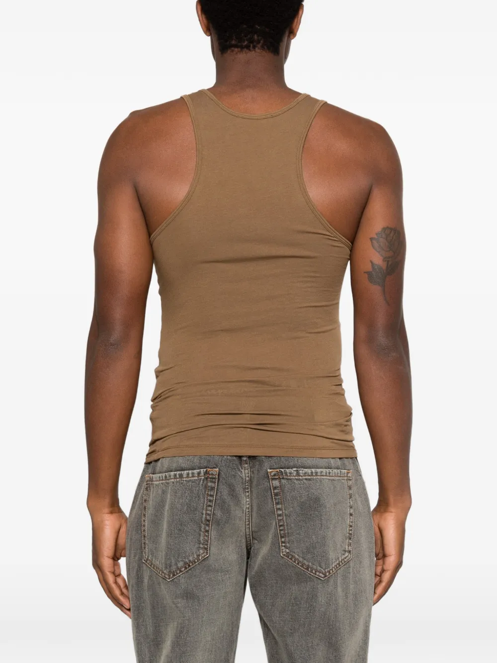 ENTIRE STUDIOS Tanktop met ronde hals Bruin