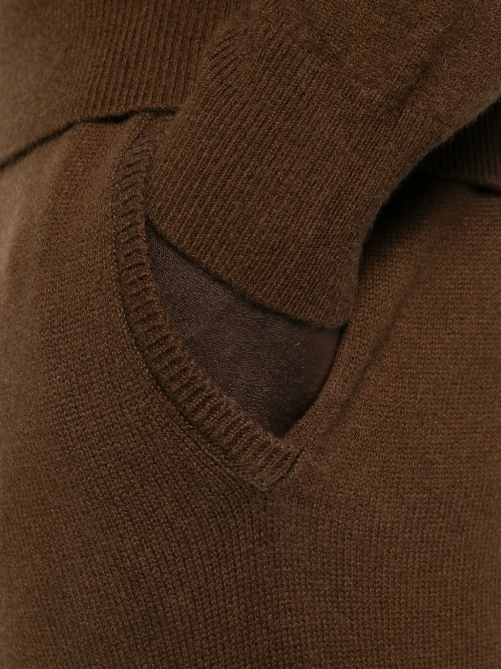 ENTIRE STUDIOS Ribgebreide broek Bruin