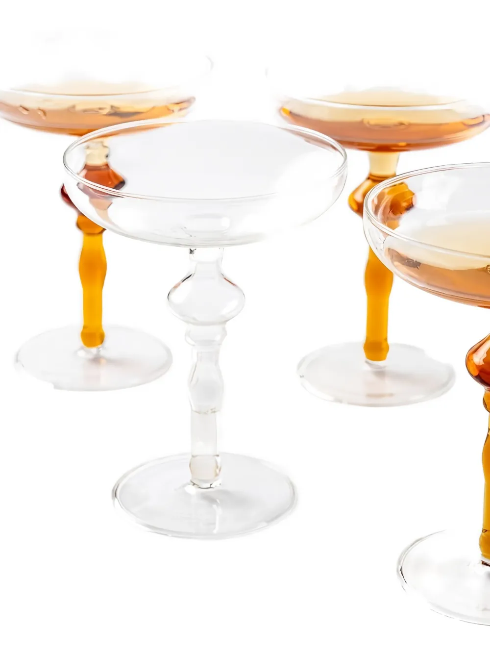 Knindustrie Sparky Champagne Glass In White