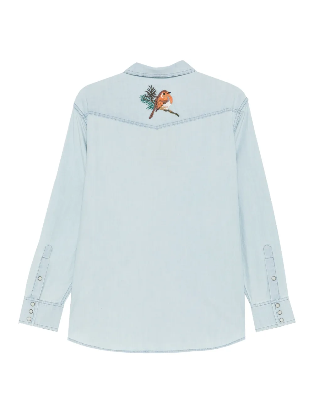 Filson Blouse met borduurwerk - Blauw