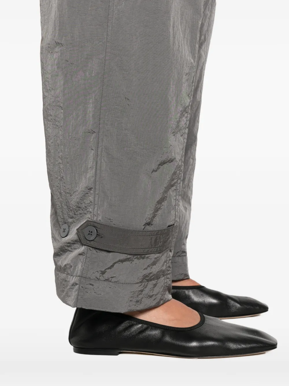 PINKO Pavlova broek met riemlussen Grijs