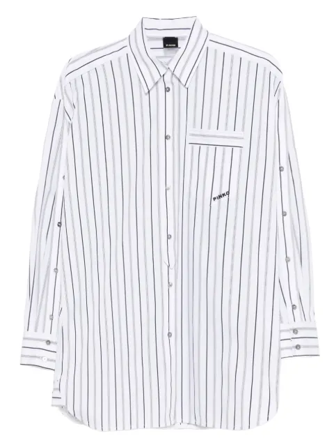 PINKO chemise rayée à poche poitrine
