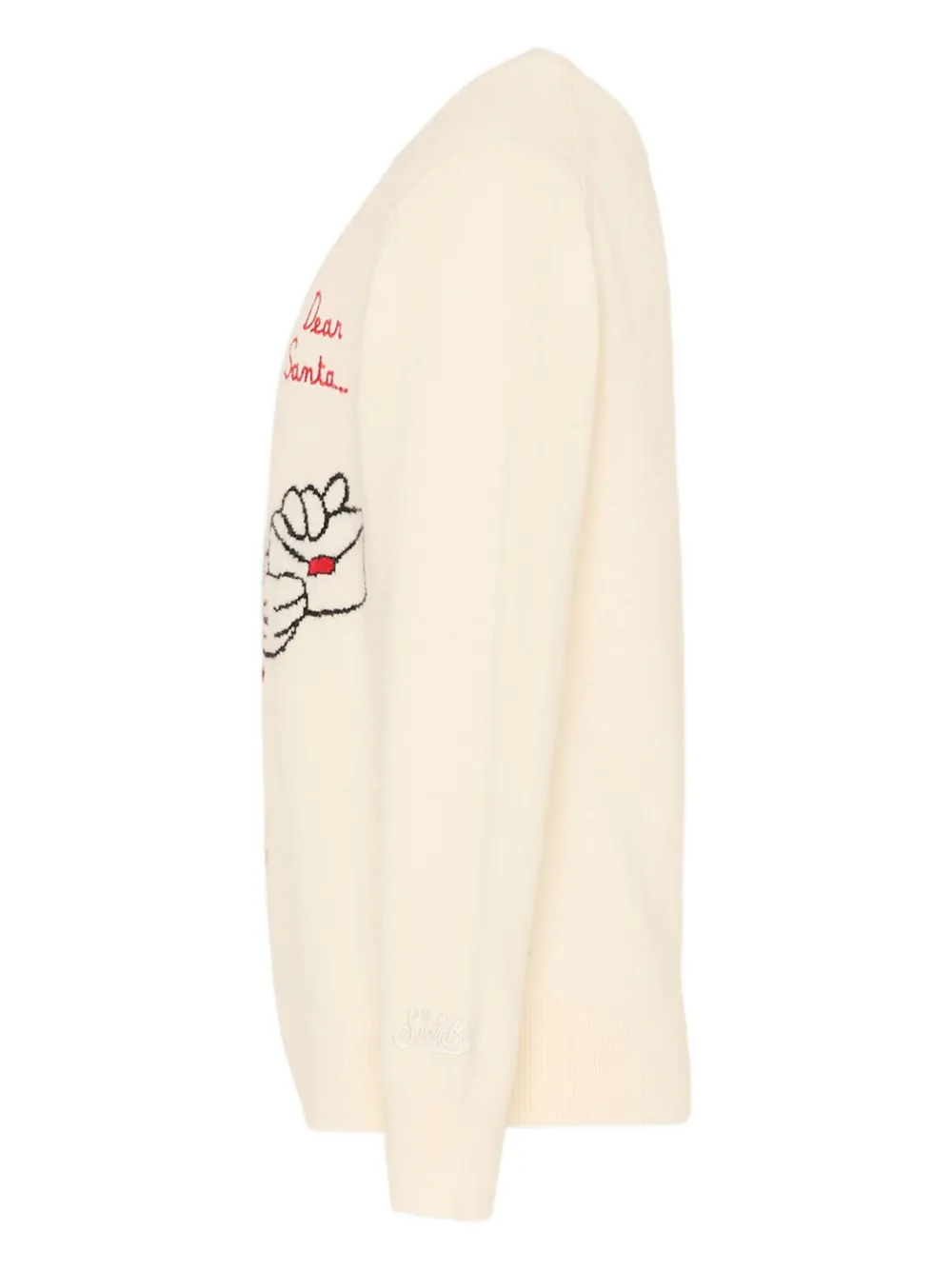 Mc2 Saint Barth Minnie Mouse-graphic Sweater In Neutral