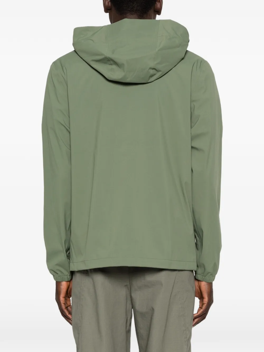 Rains Suva hardshell jack met capuchon Groen