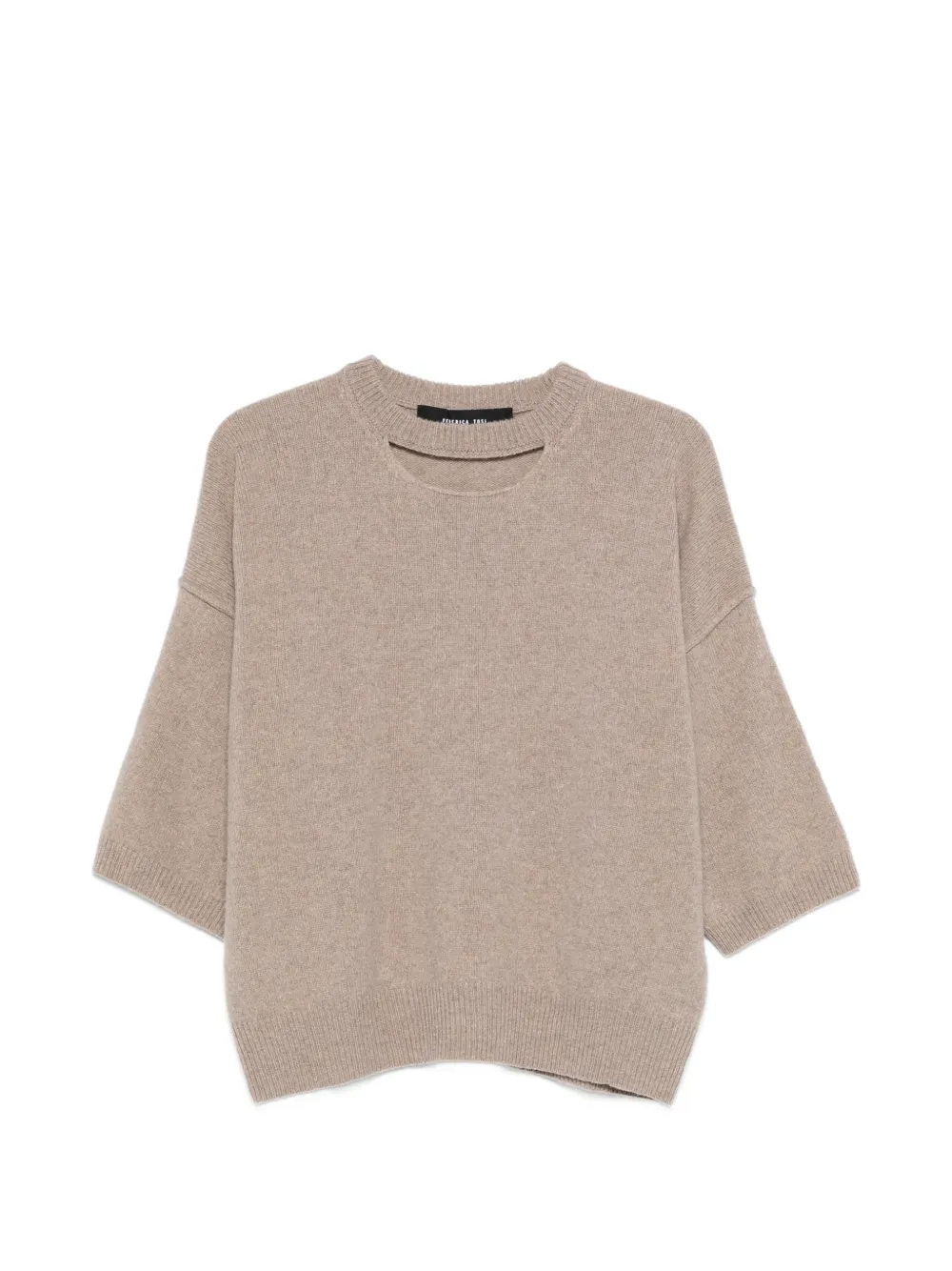 Federica Tosi short-sleeve sweater - Nude