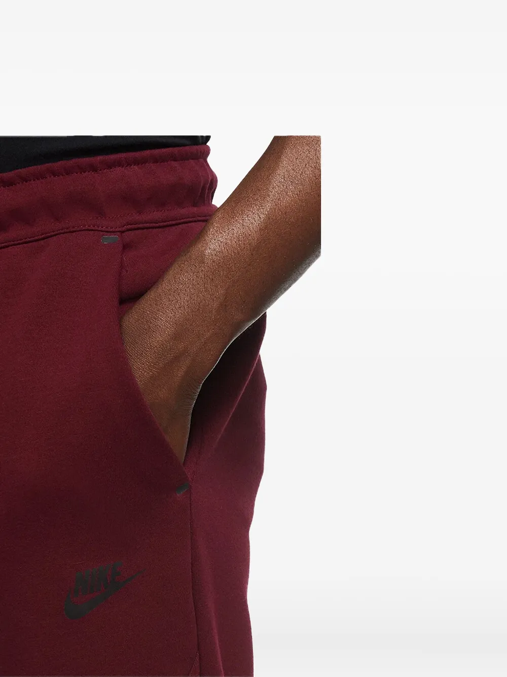 Nike logo-embroidered pants - Rood