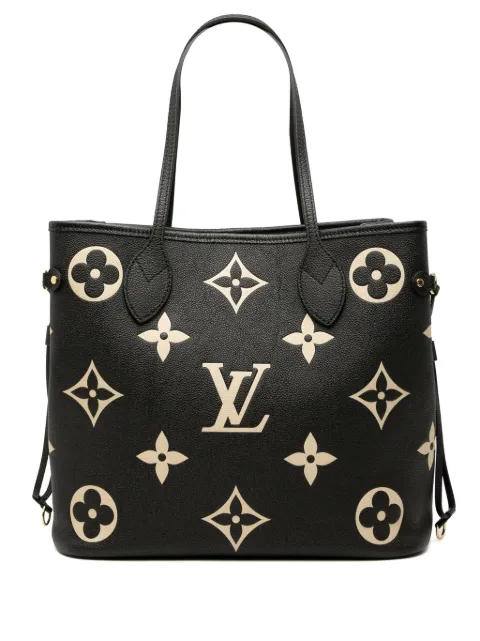 Louis Vuitton Pre-Owned 2021-2025 Bicolor Monogram Giant Empreinte Neverfull MM tote bag