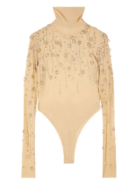 Patrizia Pepe bead-embellishment bodysuit