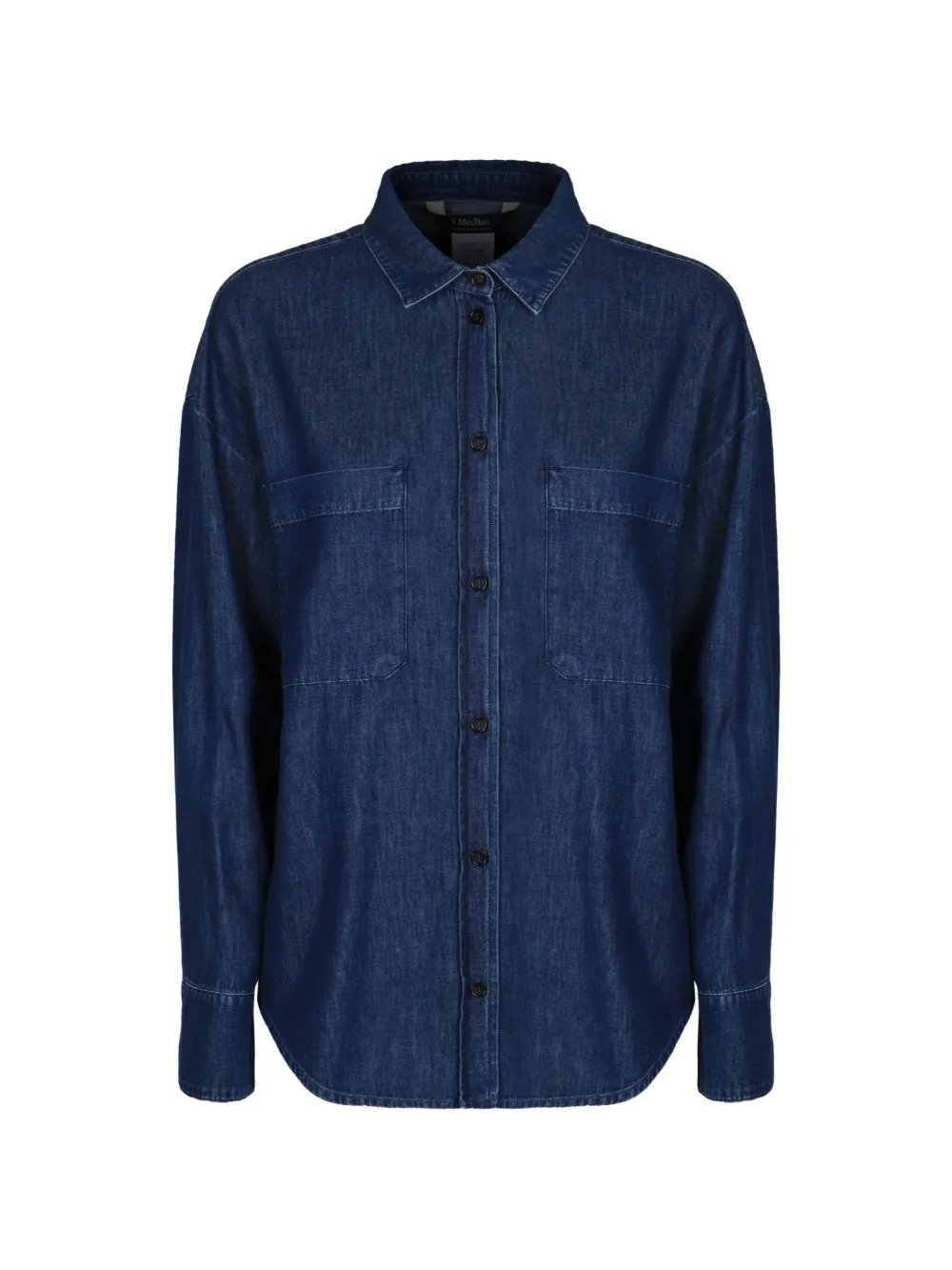 'S Max Mara Klassisches Jeanshemd - Blau