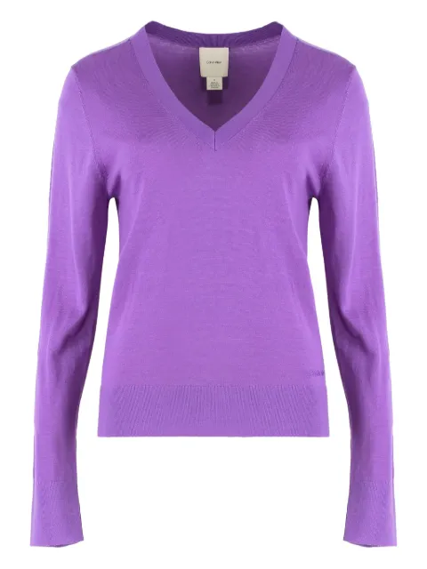 Calvin Klein long-sleeve V-neck sweater