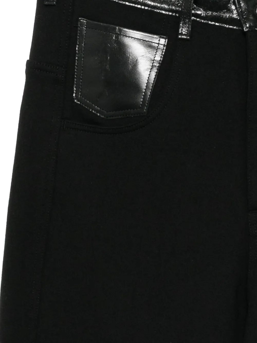 Junya Watanabe MAN Broek met gerafelde rand Zwart