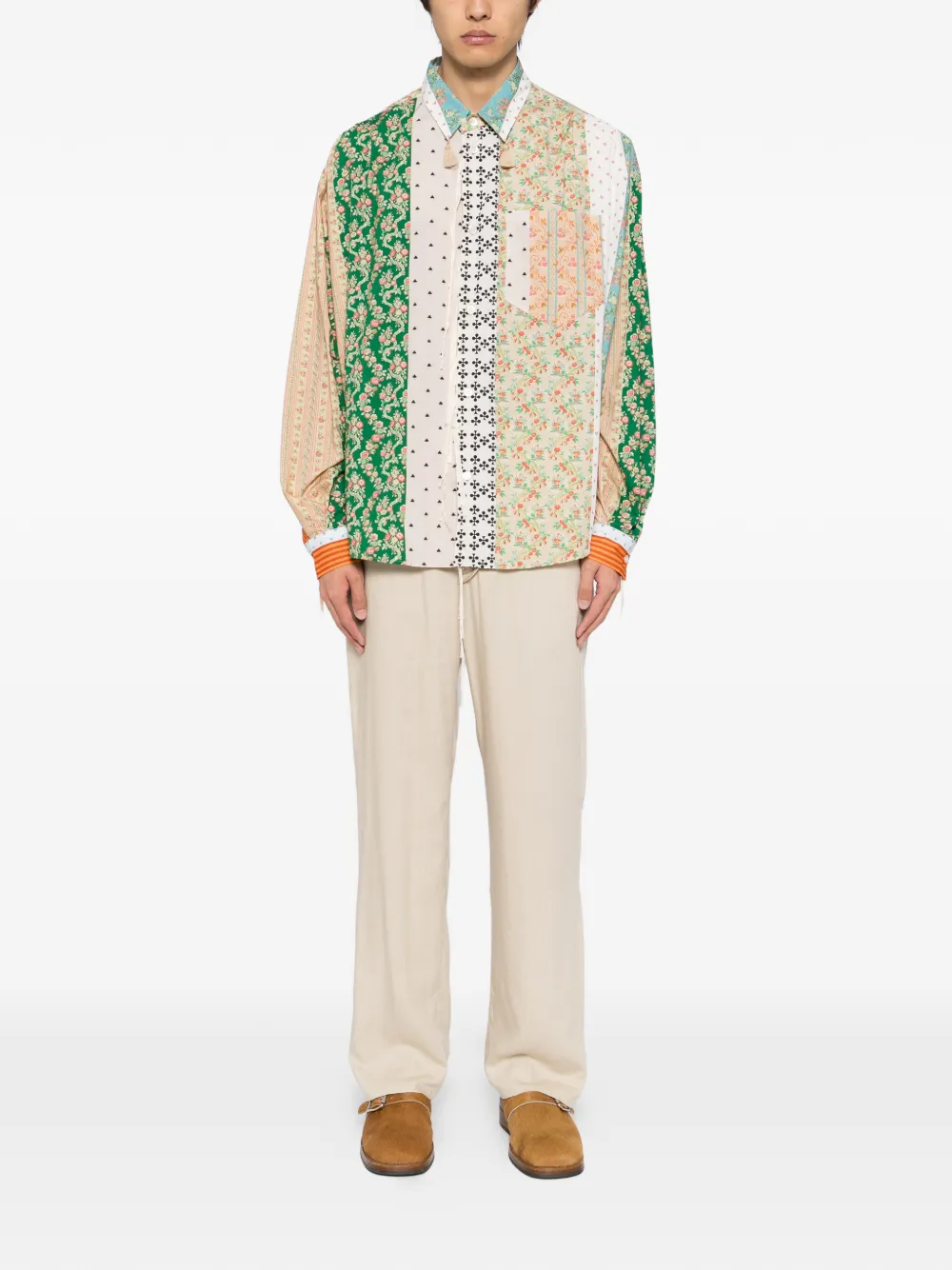midorikawa floral-print shirt | Image 2