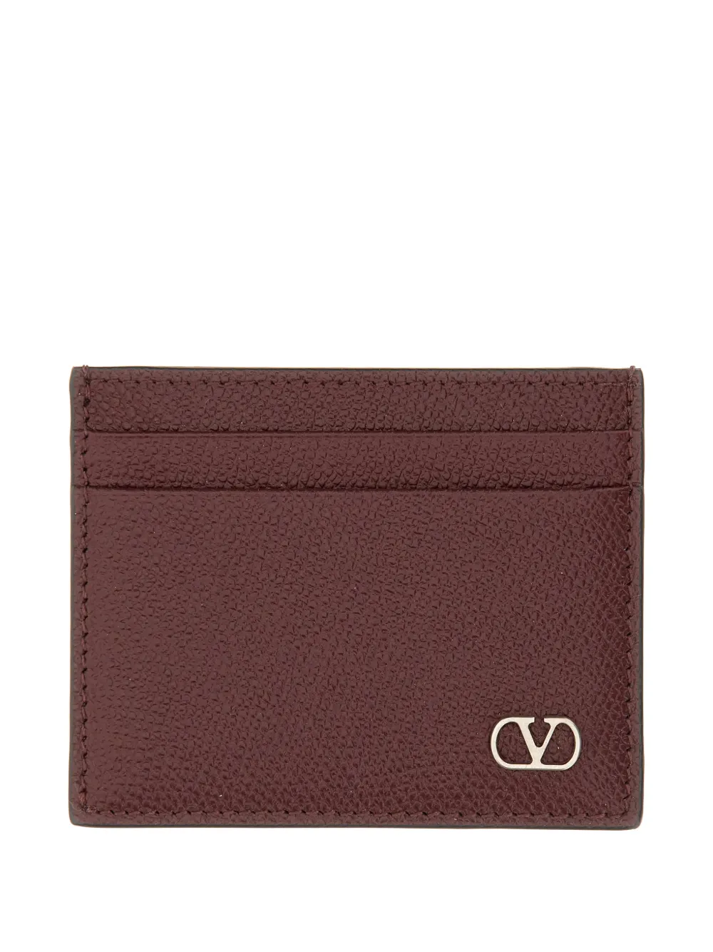 Valentino Garavani logo leather wallet - Marrone